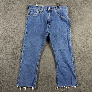 Levis 517 Jeans Mens 35x30 Blue Bootcut Medium Wash Denim Cowboy Western